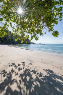 Idyllic tropical sandy beach, Playa Escondida, Sun Star, Manuel Antonio National Park, Puntarenas