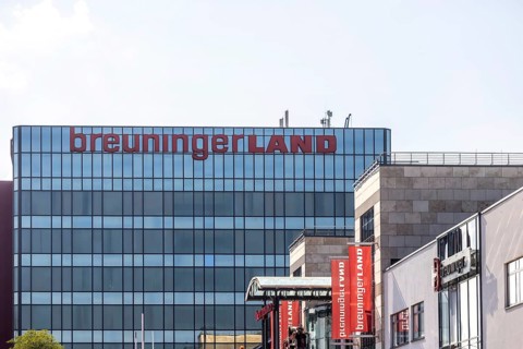 Breuningerland department stores', Sindelfingen. Breuninger, based in Stuttgart, is positioned in