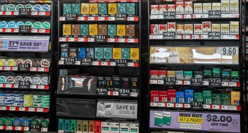 Romulus, Michigan USA, 27 August 2024, Tobacco products were on sale as Sheetz opened its first