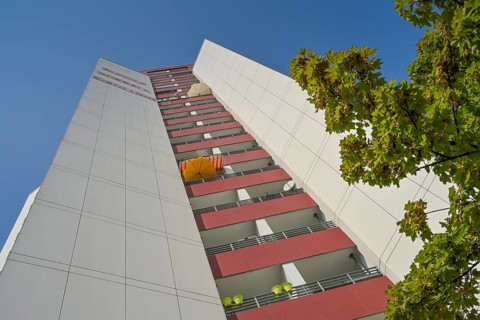 Tower block, Magistratsweg, Loschwitzer Weg, Rudolf Wissell-Siedlung, Staaken, Spandau, Berlin,