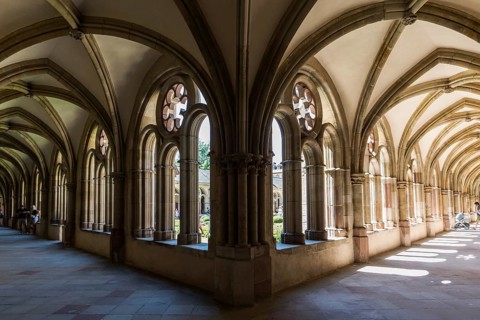 Cloister, Church of Our Lady, UNESCO World Heritage Site, Trier, Rhineland-Palatinate, Germany,