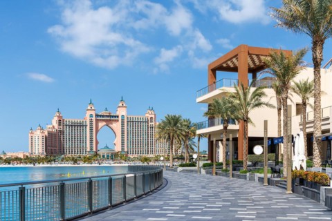 Dubai Atlantis Hotel on The Palm Jumeirah artificial island in Dubai, United Arab Emirates, Asia