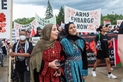 Dearborn, Michigan USA, 17 August 2024, In advance of the Democratic National Convention, activists