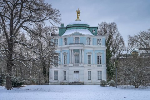 Winter, Belvedere in the Palace Gardens, Charlottenburg, Berlin, Germany, Europe