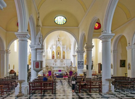 Church of Our Lady of Guadalupe, Iglesia de Nuestra Senora de Guadalupe, interior view, Teguise,