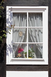 Window, Sandman, Hildesheim, Lower Saxony, Germany, Europe
