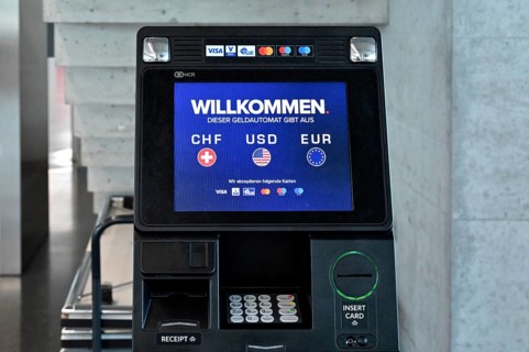 ATM currency exchange CHF, USD and EUR