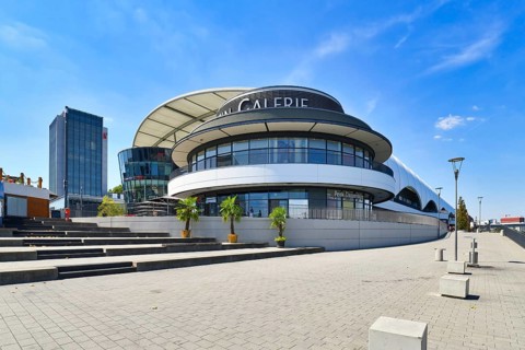 Ludwigshafen, Germany, August 2022: Large shopping mall called 'Rhein Galerie', Europe