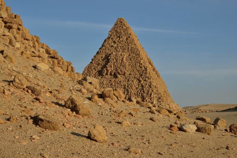 Pyramid in Nuri, Northern, Nubia, Sudan, Africa