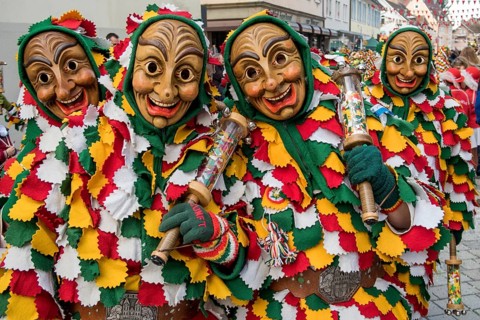 Big Fasendumzug, Alemannic carnival, carnival procession, Oberkirch, Ortenaukreis,