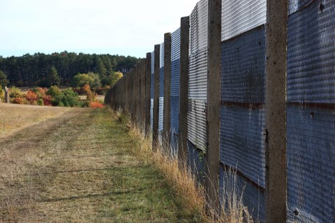 Point Alpha, memorial and meeting place on the road between Geisa (Thuringia) and Rasdorf (Hesse),