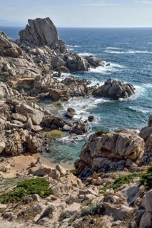 Rocky coastline at Capo Testa, Santa Teresa de Gallura, Sardinia, Italy, Europe
