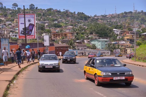 Street scene, Freetown, Sierra Leone, Africa