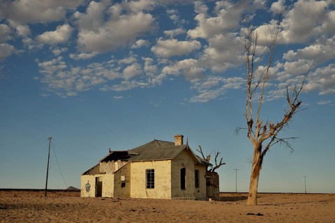 Old German railway station of Garub, Aus, Karas Region, Namibia, Africa
