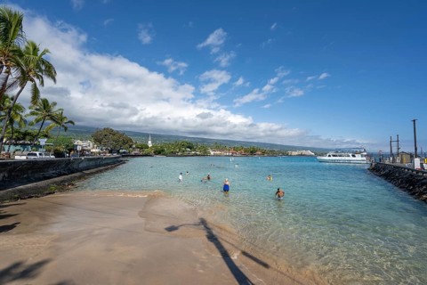 Official Starting Point of the Ironman Triathlon World Championships, Kailua Bay, Kona, Big Island,