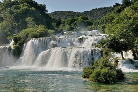 Skradinski buk waterfalls, Krka National Park, Šibenik-Knin County, Dalmatia, Croatia, Europe