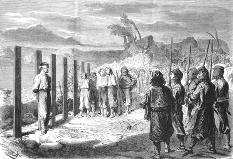 Execution of the assassins of Prince Michael III Mihailo Obrenovic, Serbian Prince, murdered 10