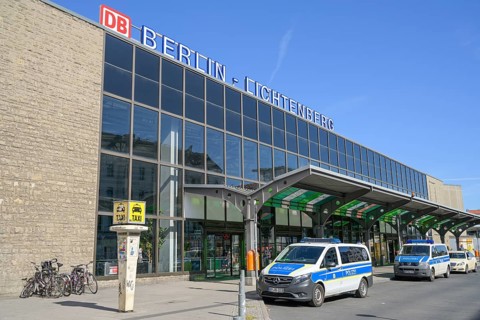 Station Lichtenberg, Weitlingstraße, Lichtenberg, Berlin, Germany, Europe