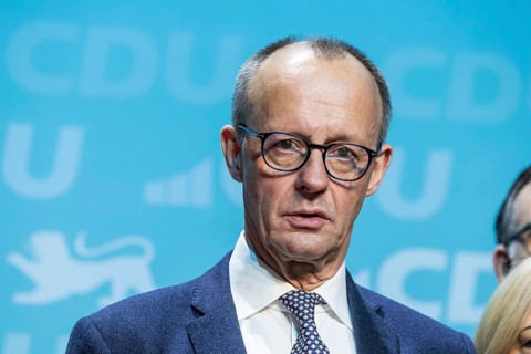 New Year's reception of the CDU with chancellor candidate Friedrich Merz in Künzelsau. The Federal