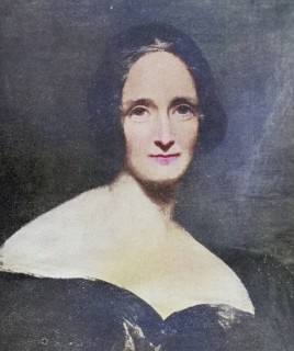Mary Wollstonecroft Shelley, 1797-1861, English writer, Illustration from the book The Masterpiece