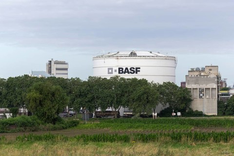 BASF, Lugwigshafen am Rhein, industrial area, Mannheim, Baden-Württemberg, Germany, Europe