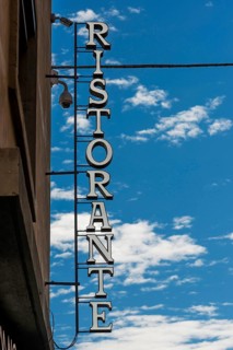 Illuminated sign Ristorante, Restaurant, Vintage, old, Gastronomy, Italian