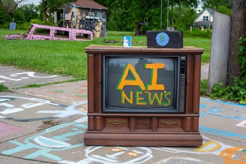 Detroit Michigan -- The Heidelberg Project, an outdoor public art project in a depressed