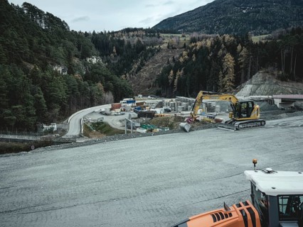Factory for the production of segments for the Brenner Base Tunnel, Zenzendorf, Tyrol, Austria,