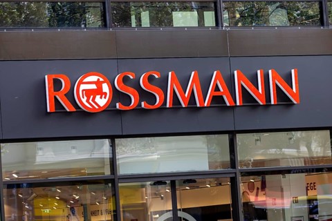 Rossmann. Logo of the drugstore company. Berlin, Germany, Europe