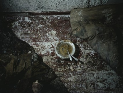 Cell in the basement of the police station. After the occupation of the city by the Russian army,
