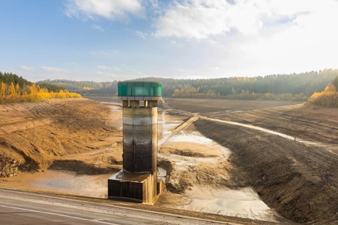 Lichtenberg dam, the Saxony State Dam Authority has drained around 8 million cubic metres of water