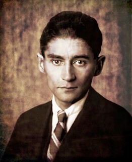 Portrait of Franz Kafka, 1883 – 1924, German-speaking Bohemian novelist, digitally edited according
