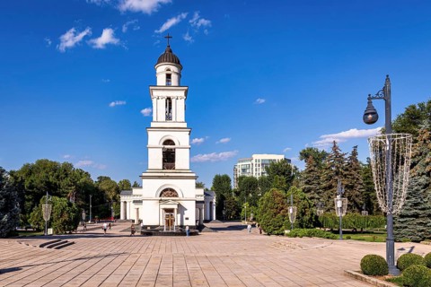 The Cathedral of the Nativity or the Metropolitan Cathedral of the Nativity, Chisinau, Moldova,
