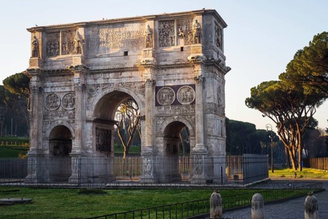 Arco Di Costantino in Rome, Arch of Constantine