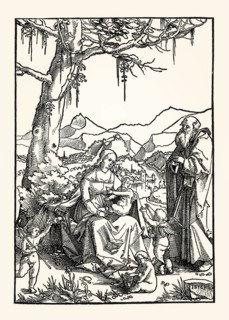 The Holy Family, Hans Leu, 1516, facsimile of the 19th century