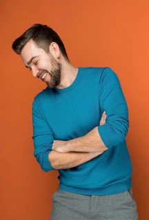 Smiley handsome man posing 5