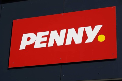 Hannover, Germany - March 17, 2020: Penny logo sign at local branch of german supermarket chain