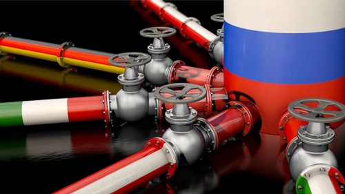 Symbolic image on the subject of Russian gas supplies