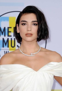 Dua Lipa at the 2018 American Music Awards held at the Microsoft Theater in Los Angeles, USA on