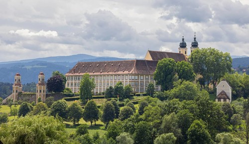 Stainz Castle, a former Augustinian canons' monastery (CanReg) in Stainz, Styria, Austria, Europe