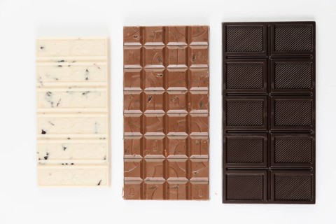 Top view chocolate bars. High resolution photo