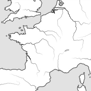 Map of The FRENCH Lands: France & its regions — Île-de-France, Champagne, Normandie, Bretagne,