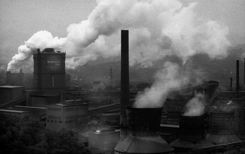 The town of Neunkirchen was dominated by industrial dirt and the Neunkircher Eisenwerke on 02.08.