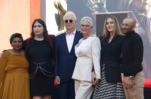 Kynthia Guest and wife Ruby Guest, Christopher Guest, Jamie Lee Curtis, daughter Annie Guest and
