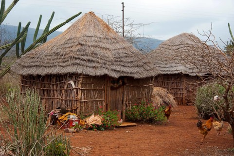 Round Hut, Lavusima, Swaziland, Africa