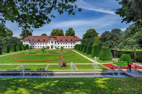 The Orangery built in 1780, late baroque building with classicist forms, since 1963 the