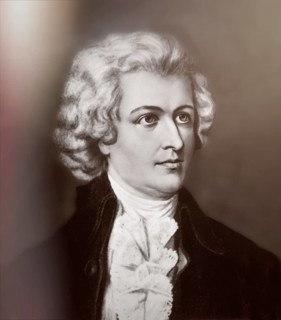 Wolfgang Amadeus Mozart, 1756, 1791, a composer of the First Viennese School, digitally edited