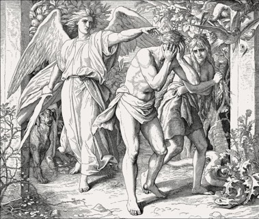 Expulsion, by Julius Schnorr von Carolsfeld, 1860