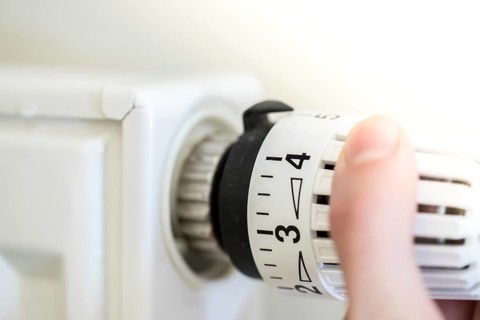 Close up picture of a heat regulator