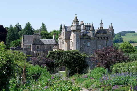 The Walles Gardens, Abbotsford House, Melrose, Scotland, United Kingdom, Europe